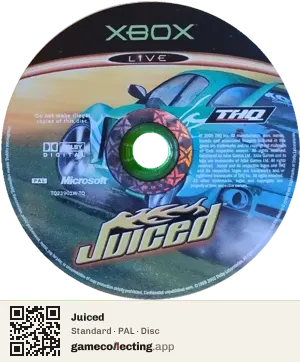 Juiced Xbox, PAL disc