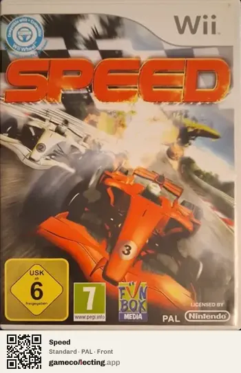 Speed Nintendo Wii, PAL box front