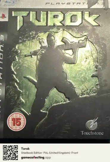 Turok PlayStation 3, United Kingdom box front