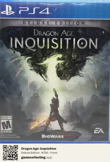 Dragon Age: Inquisition PlayStation 4, NTSC box front