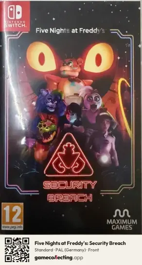 Five Nights at Freddy's: Security Breach Nintendo Switch, Germany box front