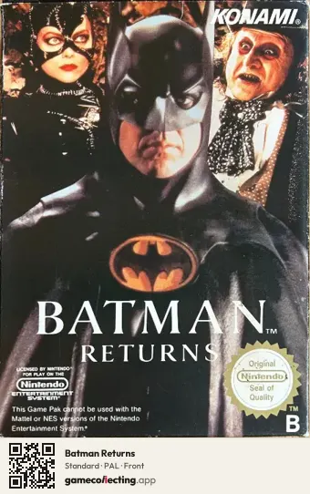 Batman Returns Nintendo Entertainment System, PAL box front