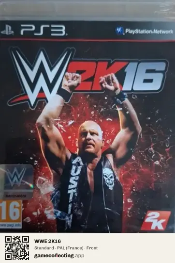 WWE 2K16 PlayStation 3, France box front