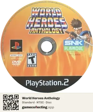 World Heroes Anthology PlayStation 2, NTSC disc