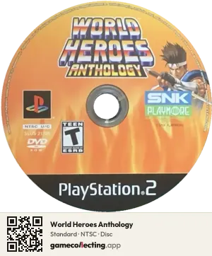 World Heroes Anthology PlayStation 2, NTSC disc