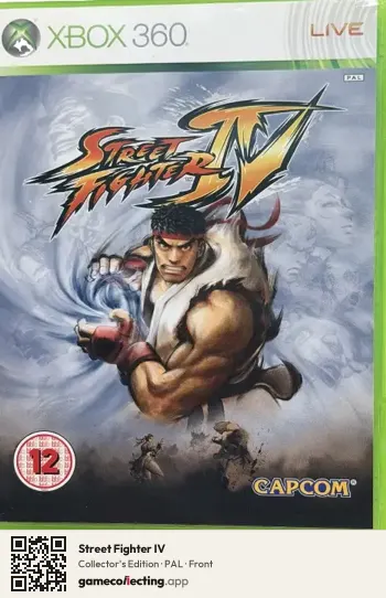 Street Fighter IV Xbox 360, PAL box front