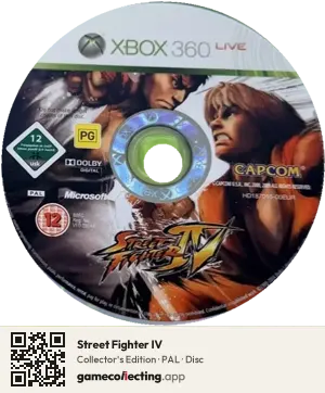 Street Fighter IV Xbox 360, PAL disc