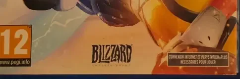 Overwatch, the PEGI square on its front