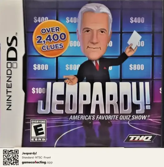 Jeopardy! Nintendo DS, NTSC box front