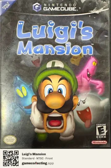 Luigi's Mansion Nintendo GameCube, NTSC box front