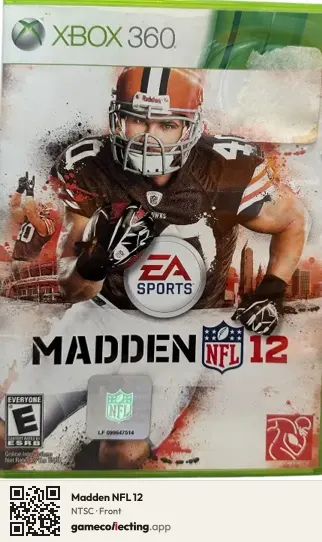 Madden NFL 12 Xbox 360, NTSC box front