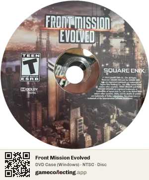 Front Mission Evolved Computer, NTSC disc