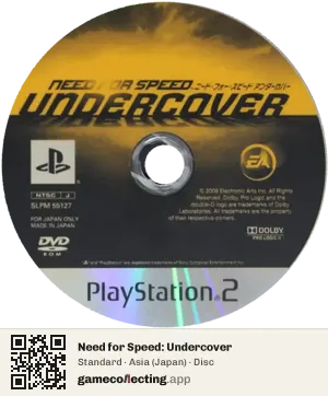 Need for Speed: Undercover PlayStation 2, Asia disc