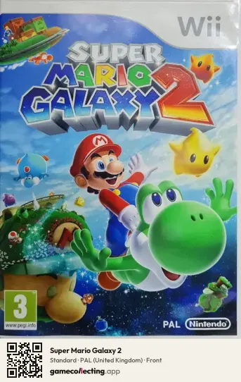 Super Mario Galaxy 2 Nintendo Wii, United Kingdom box front