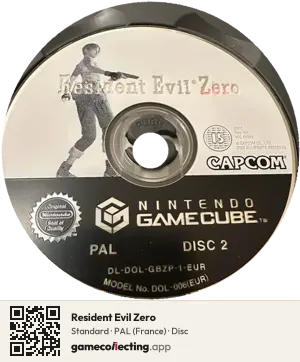 Resident Evil Zero Nintendo GameCube, PAL disc