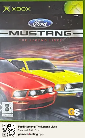 Ford Mustang: The Legend Lives Xbox, PAL box front