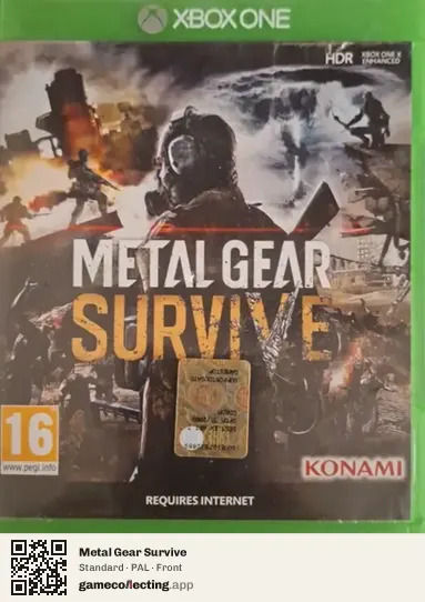 Metal Gear Survive Xbox One, PAL box front