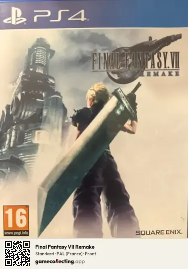 Final Fantasy VII Remake PlayStation 4, France box front