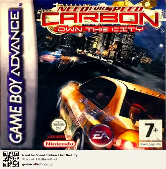 Need for Speed Carbon: Own the City Game Boy Advance, Italy box front