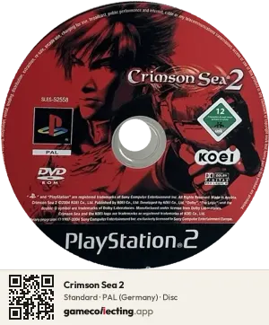 Crimson Sea 2 PlayStation 2, PAL disc