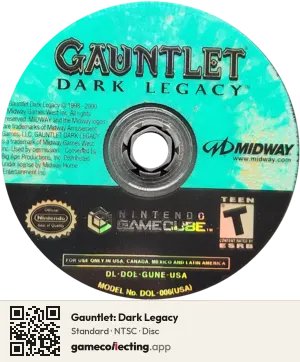 Gauntlet: Dark Legacy Nintendo GameCube, NTSC disc