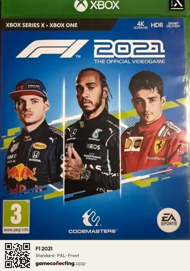 F1 2021 Xbox Series X, PAL box front
