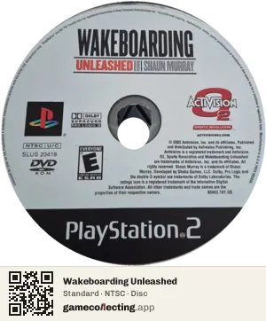 Wakeboarding Unleashed PlayStation 2, NTSC disc
