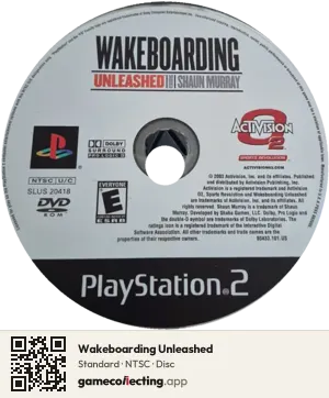Wakeboarding Unleashed PlayStation 2, NTSC disc