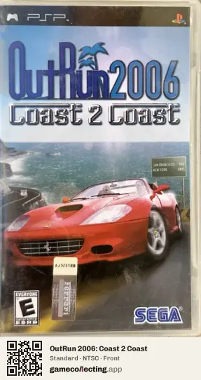 OutRun 2006: Coast 2 Coast PlayStation Portable, NTSC box front