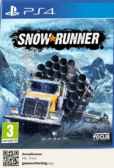 SnowRunner PlayStation 4, PAL box front
