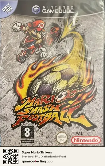 Super Mario Strikers Nintendo GameCube, Netherlands box front