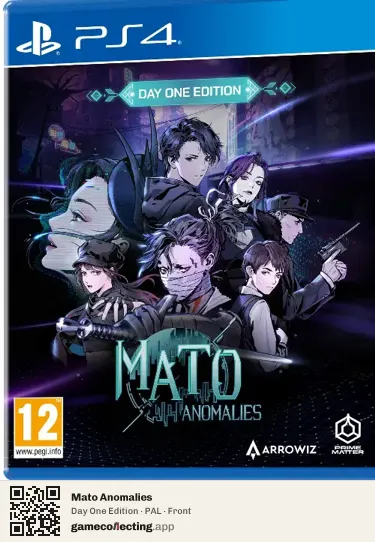 Mato Anomalies PlayStation 4, PAL box front
