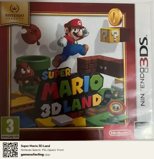 Super Mario 3D Land Nintendo 3DS, Spain box front