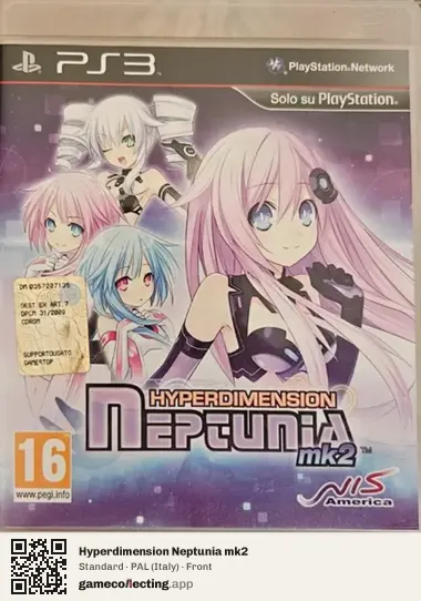 Hyperdimension Neptunia mk2 PlayStation 3, Italy box front