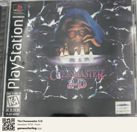 The Chessmaster 3-D PlayStation, NTSC box front