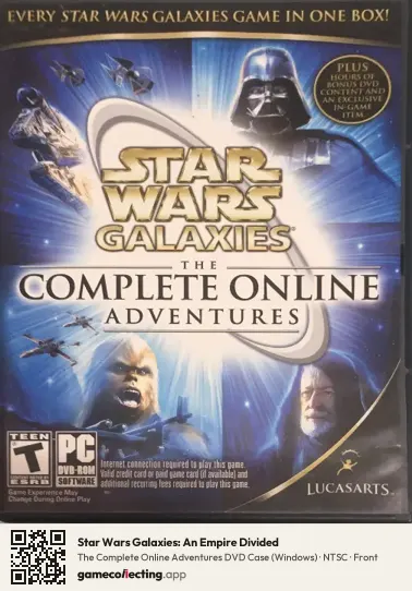 Star Wars Galaxies: An Empire Divided Computer, NTSC box front