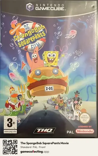 The SpongeBob SquarePants Movie Nintendo GameCube, PAL box front