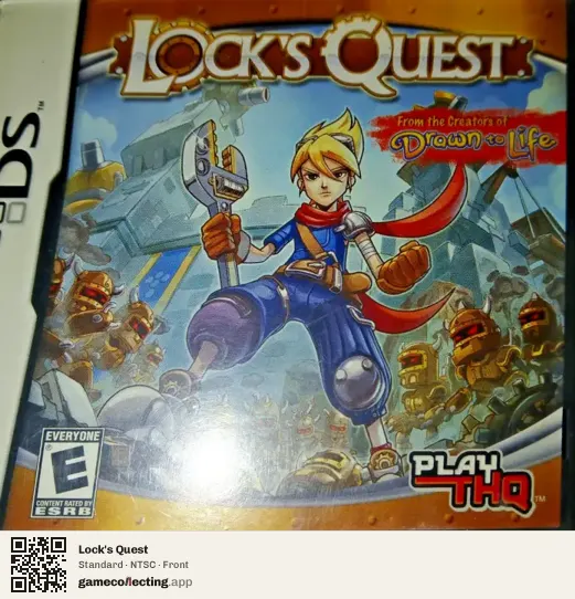 Lock's Quest Nintendo DS, NTSC box front
