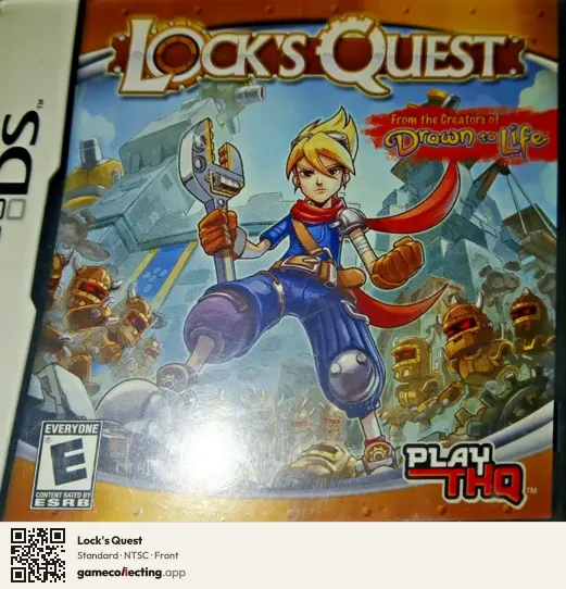 Lock's Quest Nintendo DS, NTSC box front