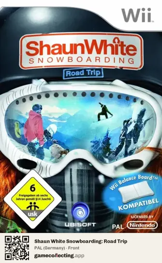 Shaun White Snowboarding: Road Trip Nintendo Wii, Germany box front