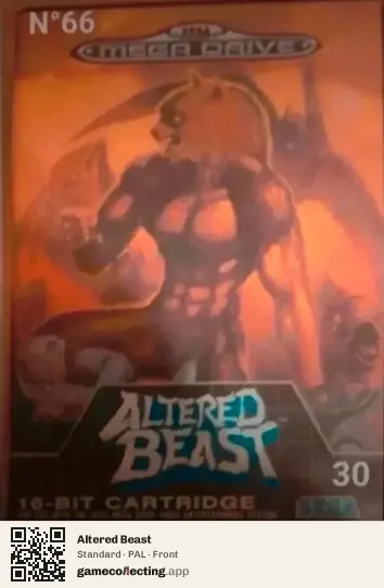 Altered Beast Sega Mega Drive / Genesis, PAL box front