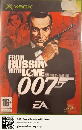 007: From Russia with Love Xbox, PAL box front