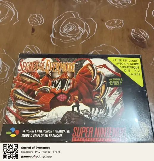 Secret of Evermore Super Nintendo Entertainment System, France box front