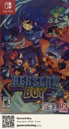 Berserk Boy Nintendo Switch, NTSC box front