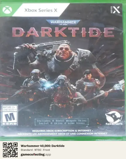 Warhammer 40,000: Darktide Xbox Series X, NTSC box front