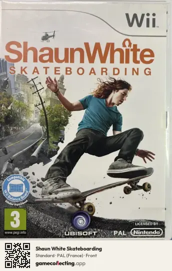 Shaun White Skateboarding Nintendo Wii, France box front