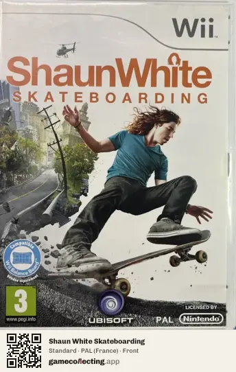 Shaun White Skateboarding Nintendo Wii, France box front
