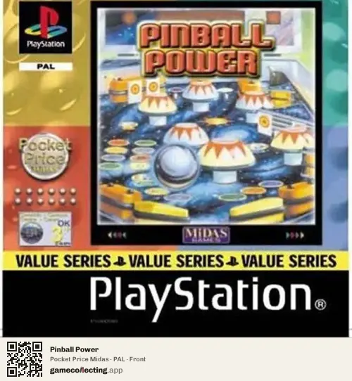 Pinball Power PlayStation, PAL box front