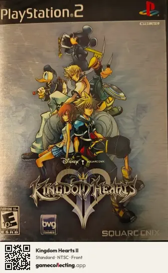Kingdom Hearts II PlayStation 2, NTSC box front