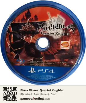 Black Clover: Quartet Knights PlayStation 4, Asia disc